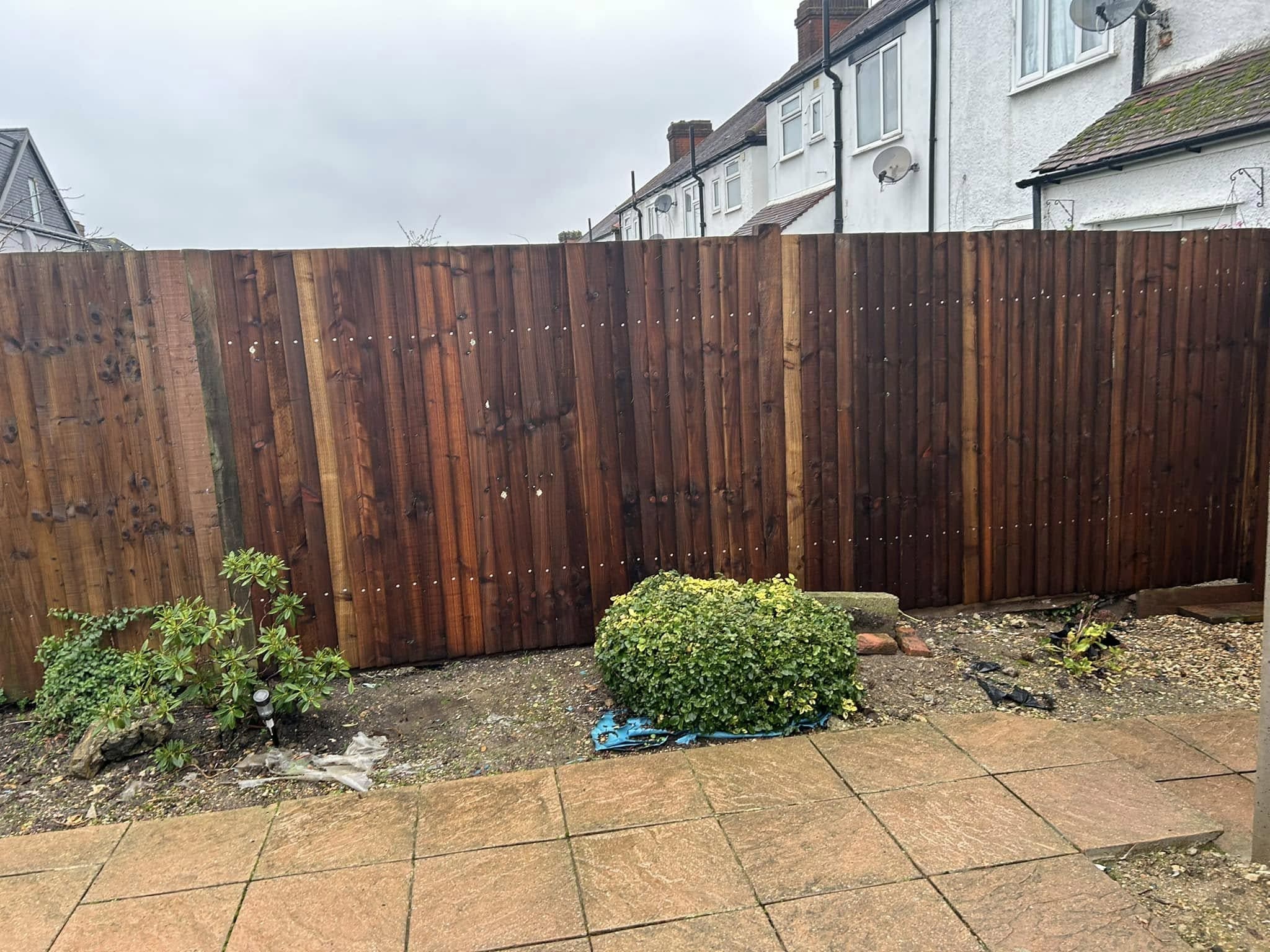 Overgrown garden clearance, jet washing, and tidy up